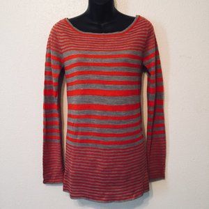 Bongo Striped Tunic Knit Sweater